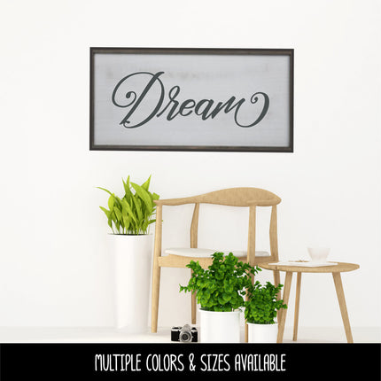 Cursive Dream Vinyl Decal/Sticker