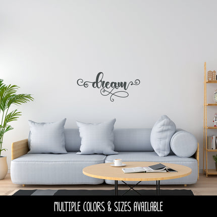 Ornate Scroll Dream Vinyl Decal/Sticker