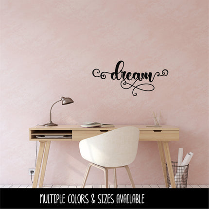 Ornate Scroll Dream Vinyl Decal/Sticker