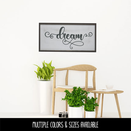 Ornate Scroll Dream Vinyl Decal/Sticker