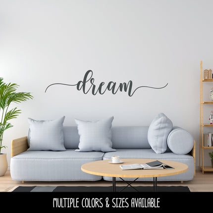 Cursive Dream with Tails Vinyl Decal/Sticker