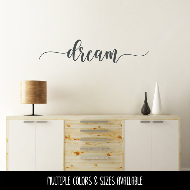 Cursive Dream with Tails Vinyl Decal/Sticker