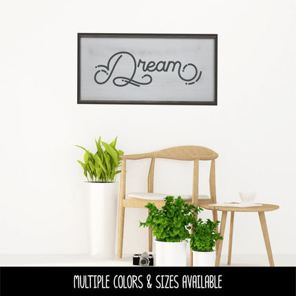 Dream with Dots & Dashes Vinyl Decal/Sticker