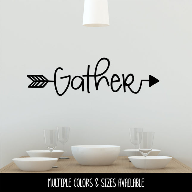 Gather Arrow Vinyl Decal/Sticker