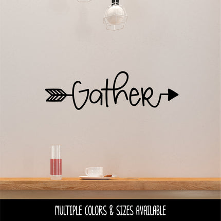 Gather Arrow Vinyl Decal/Sticker