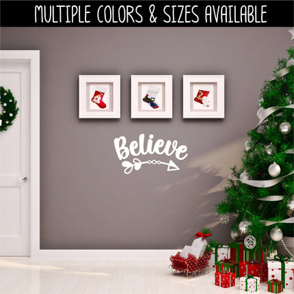 Cute Believe with Arrow Vinyl Decal/Sticker