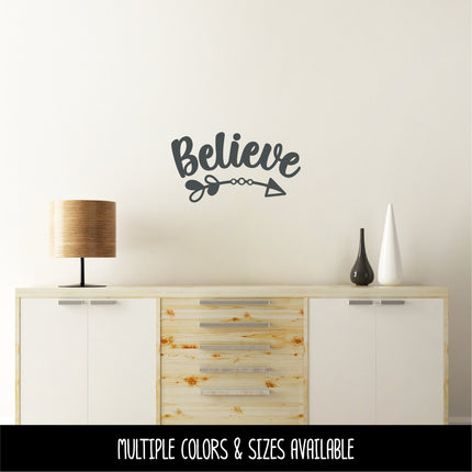 Cute Believe with Arrow Vinyl Decal/Sticker