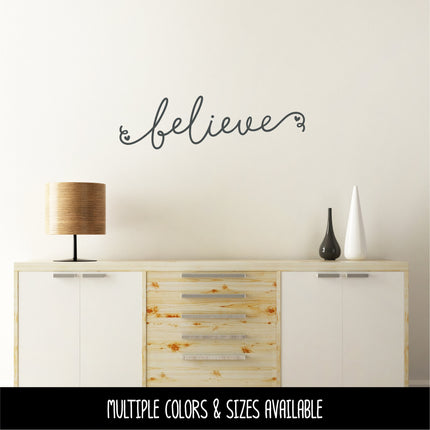Believe with Hearts Decal/Sticker