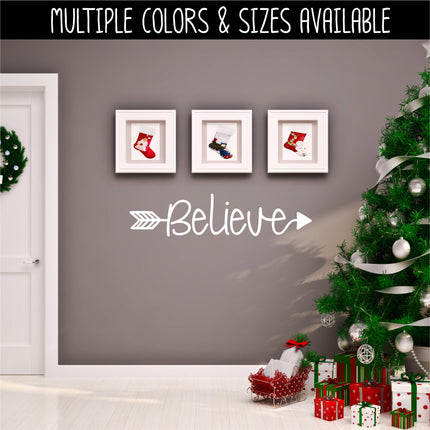 Believe Arrow Vinyl Decal/Sticker