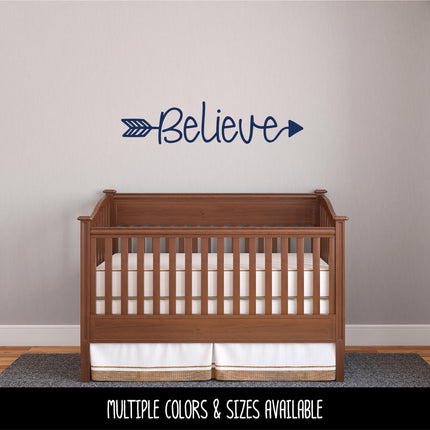 Believe Arrow Vinyl Decal/Sticker