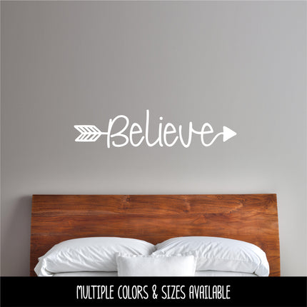 Believe Arrow Vinyl Decal/Sticker