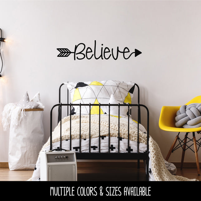 Believe Arrow Vinyl Decal/Sticker