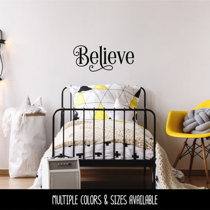 Ornamental Believe Vinyl Decal/Sticker