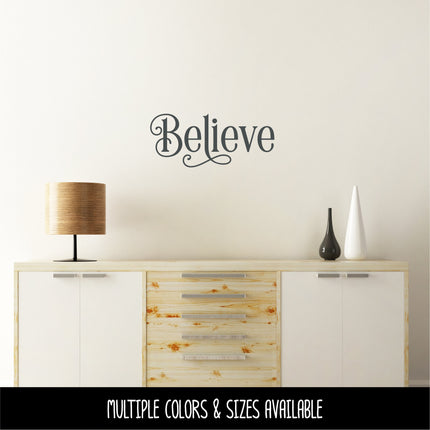 Ornamental Believe Vinyl Decal/Sticker