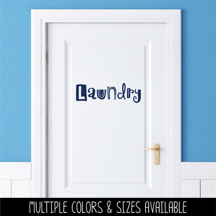 Whimsical Laundry Vinyl Decal/Sticker