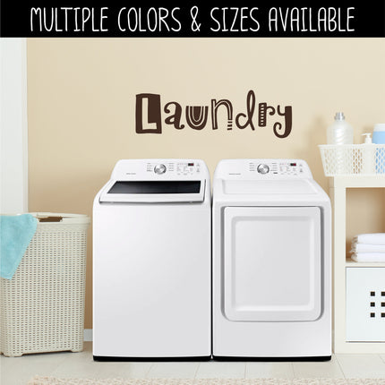 Whimsical Laundry Vinyl Decal/Sticker