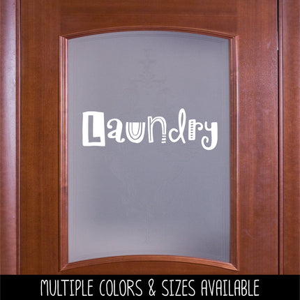 Whimsical Laundry Vinyl Decal/Sticker