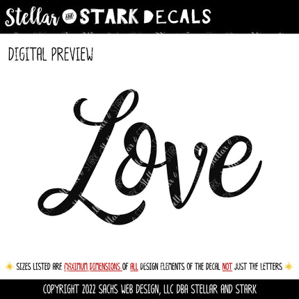 Whimsical Love Decal/Sticker