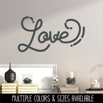 Love with Dots & Dashes Vinyl Decal/Sticker
