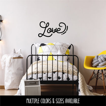 Love with Dots & Dashes Vinyl Decal/Sticker