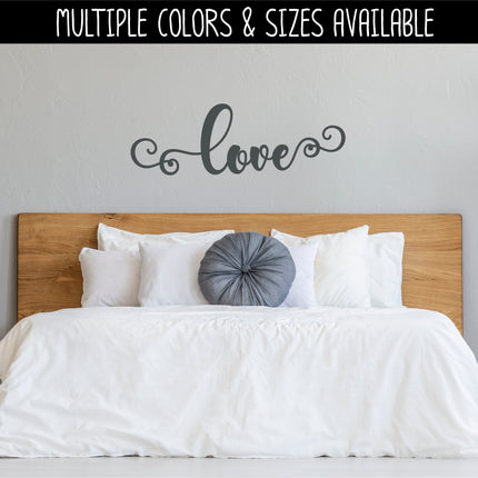 Scroll Cursive Love Vinyl Decal/Sticker