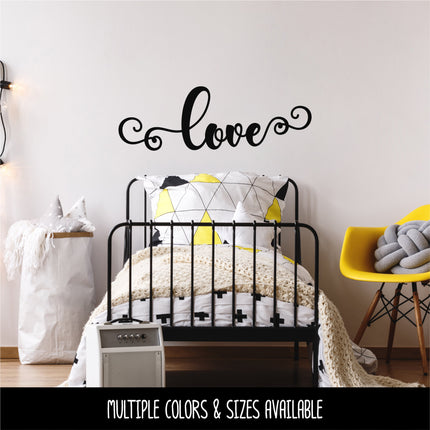 Scroll Cursive Love Vinyl Decal/Sticker