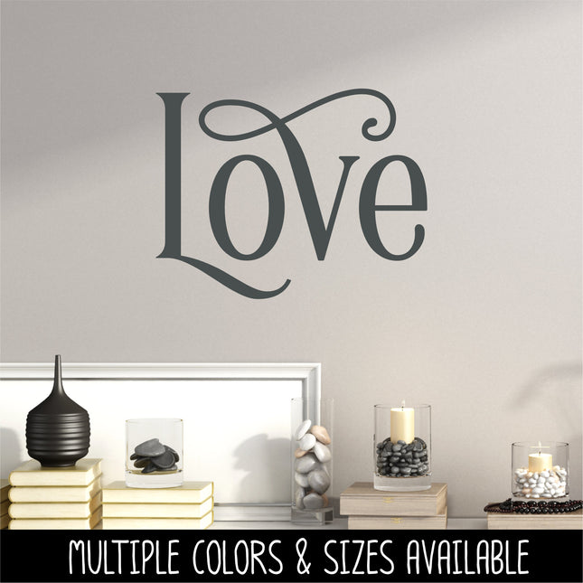 Ornamental Love Vinyl Decal/Sticker