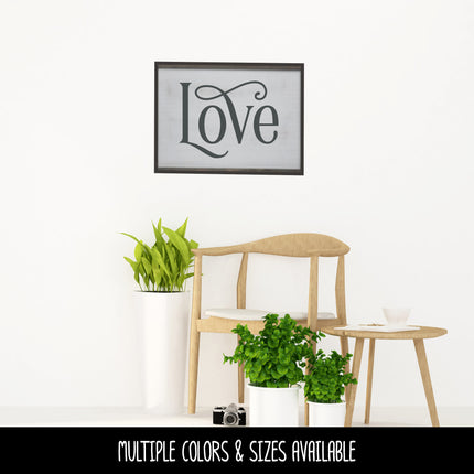 Ornamental Love Vinyl Decal/Sticker