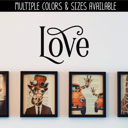 Ornamental Love Vinyl Decal/Sticker