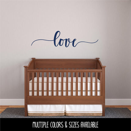 Script Love with Tails Decal/Sticker