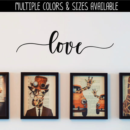 Script Love with Tails Decal/Sticker