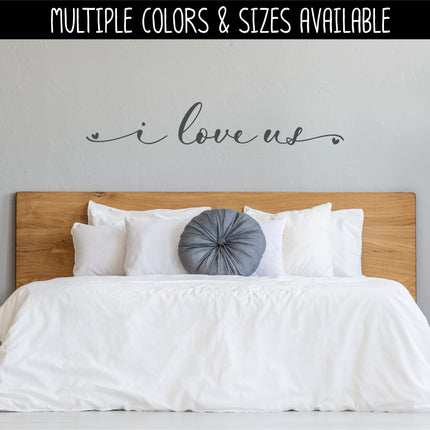 Cursive I Love Us Vinyl Decal/Sticker