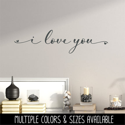 Cursive I Love You Vinyl Decal/Sticker