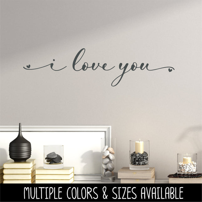 Cursive I Love You Vinyl Decal/Sticker