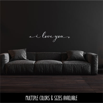 Cursive I Love You Vinyl Decal/Sticker