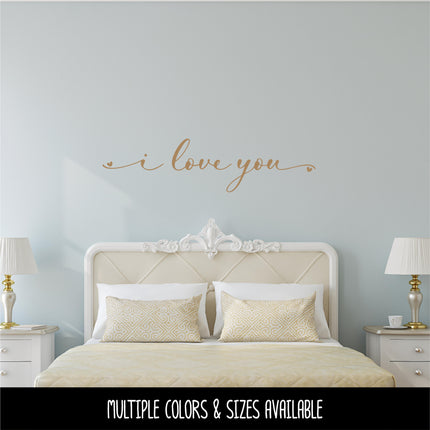 Cursive I Love You Vinyl Decal/Sticker