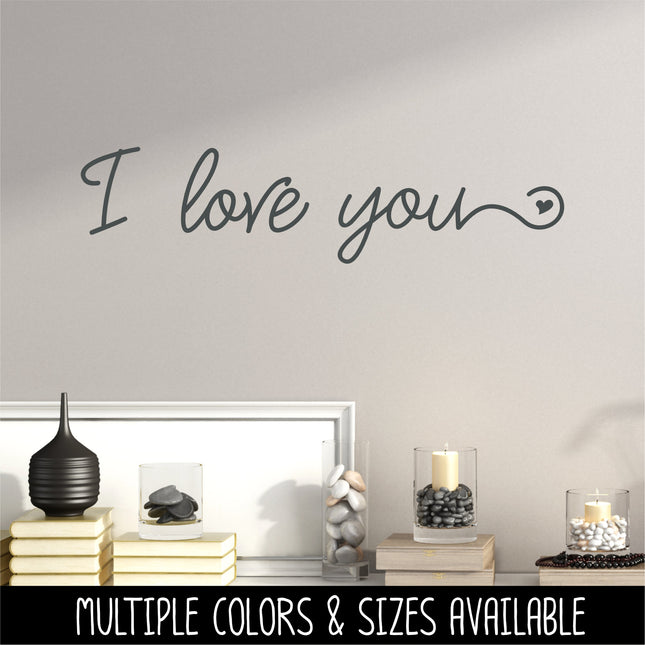 Whimsical I Love You Vinyl Decal/Sticker