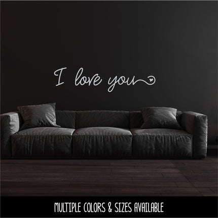 Whimsical I Love You Vinyl Decal/Sticker