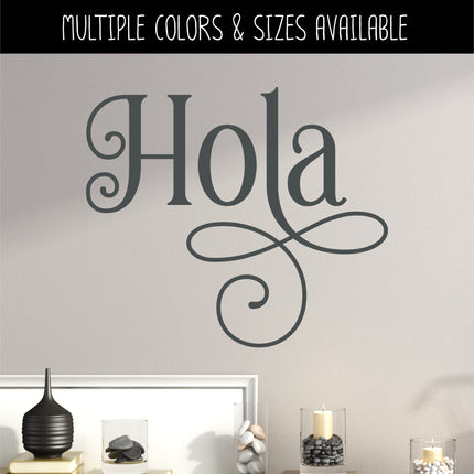 Ornamental Hola Vinyl Decal/Sticker