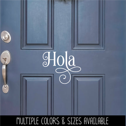 Ornamental Hola Vinyl Decal/Sticker