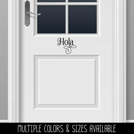 Ornamental Hola Vinyl Decal/Sticker
