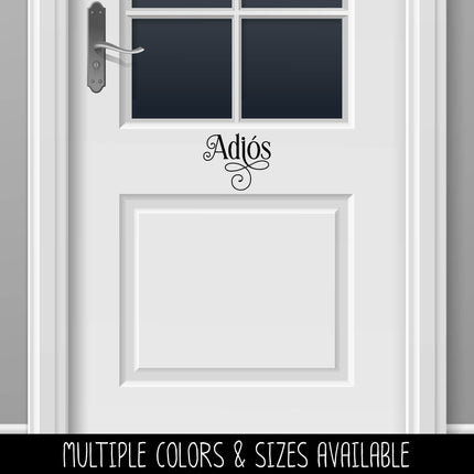 Ornamental Adios Vinyl Decal/Sticker