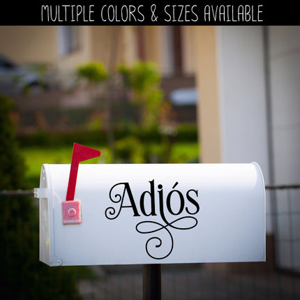 Ornamental Adios Vinyl Decal/Sticker