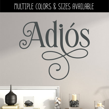 Ornamental Adios Vinyl Decal/Sticker