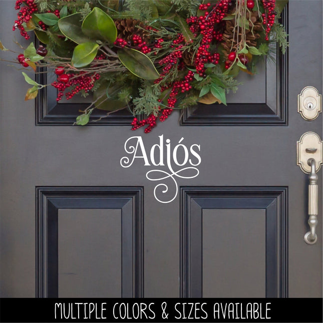 Ornamental Adios Vinyl Decal/Sticker