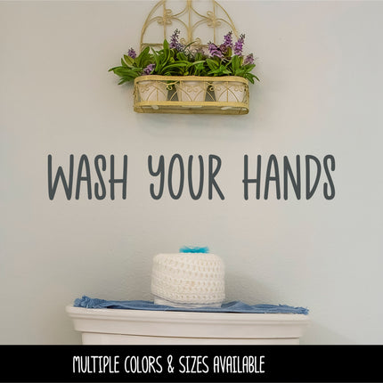 Cute Wash Your Hands Vinyl Decal/Sticker
