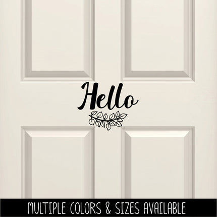 Hello with Branch Vinyl Decal/Sticker