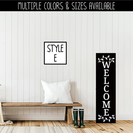 Custom Decoration Vertical Welcome Vinyl Decal/Sticker
