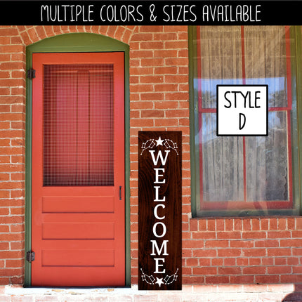 Custom Decoration Vertical Welcome Vinyl Decal/Sticker