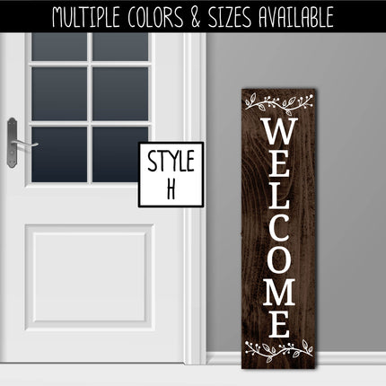 Custom Decoration Vertical Welcome Vinyl Decal/Sticker